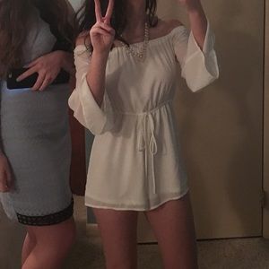 White formal romper